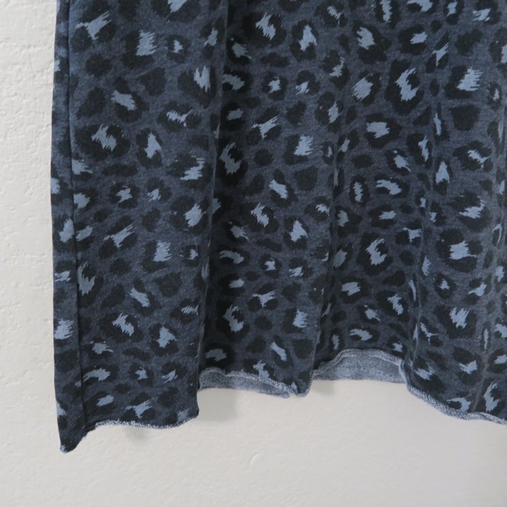 Alternative Apparel Dark Grey Leopard Dress Short Sleeve T-shirt Dress NEW - Picture 4 of 7